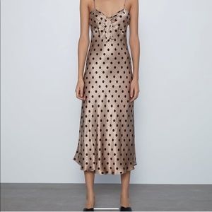 ZARA Polka Dot Camisole Dress